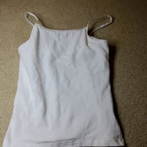 Plain white tank top